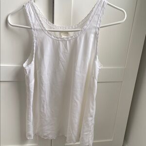 White Sleeveless Top